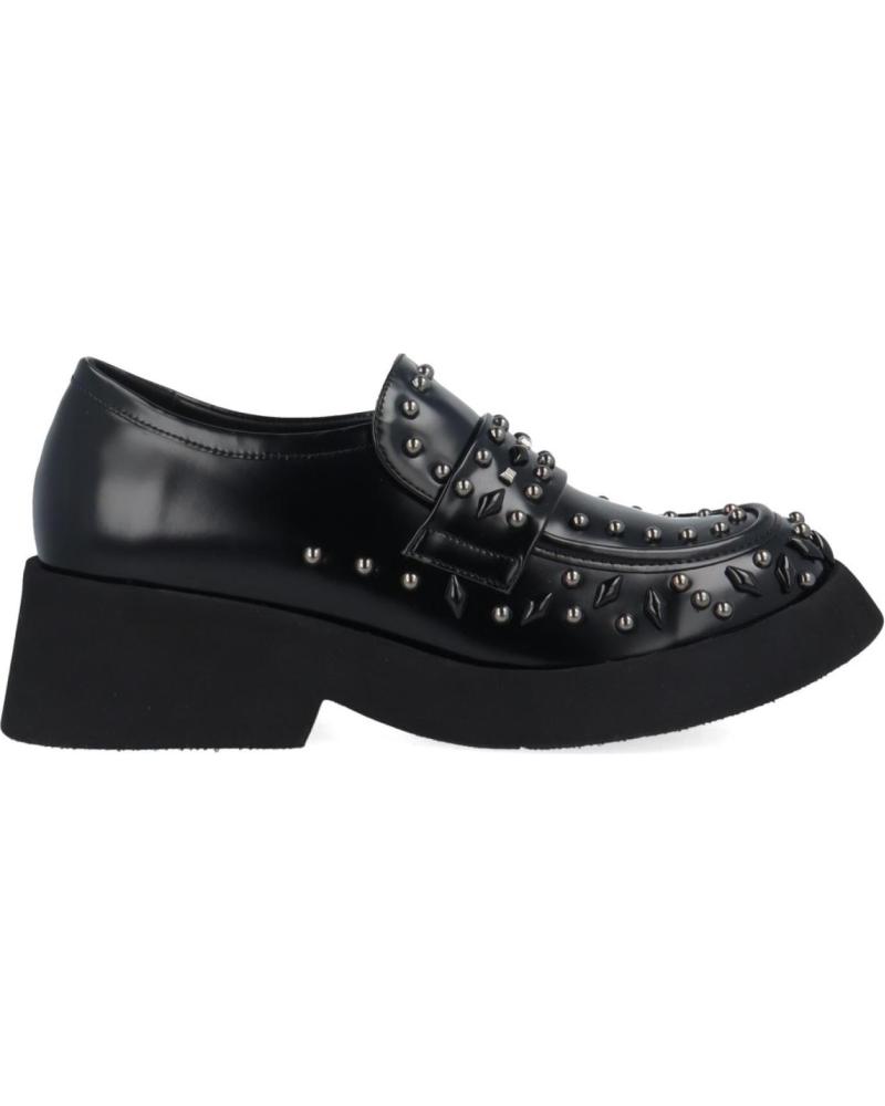 MOCASSIN NOA HARMON 9832 NOIR À CLOUS MÉTALLIQUES NEGRO