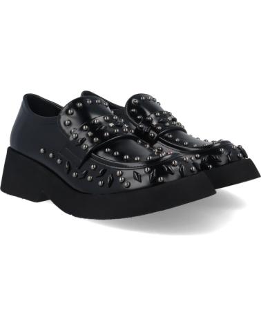 MOCASSIN NOA HARMON 9832 NOIR À CLOUS MÉTALLIQUES NEGRO