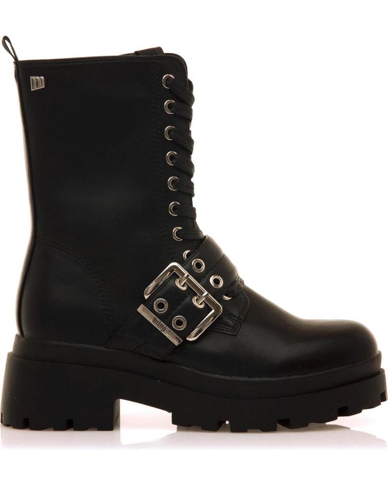 BOTAS MTNG 54654 C58733 PRETAS COM ATACADORES E FIVELA C58733 - PITA NEGRO