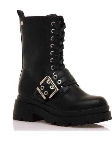 BOTAS MTNG 54654 C58733 PRETAS COM ATACADORES E FIVELA C58733 - PITA NEGRO