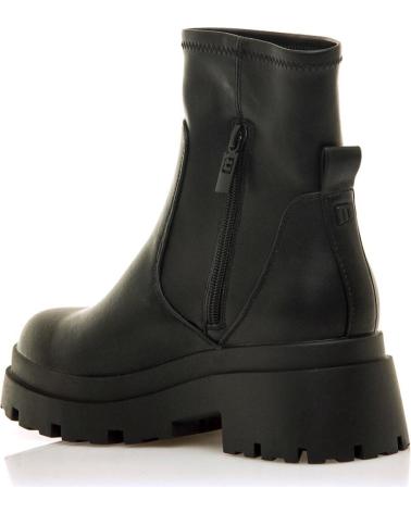 MTNG BOTINES PLANOS MUJER MUSTANG 54579 NEGRO