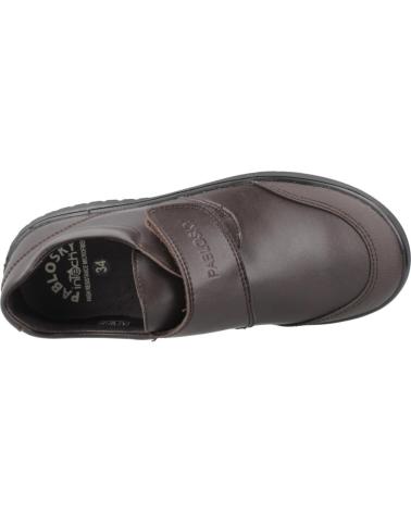 PABLOSKY MODELO 355595P - ZAPATOS ESCOLARES MARRONES CON VELCRO MARRON
