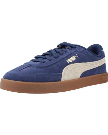 PUMA CLUB II ERA SUEDE BLU CON SUOLA CARAMELLO BLUE