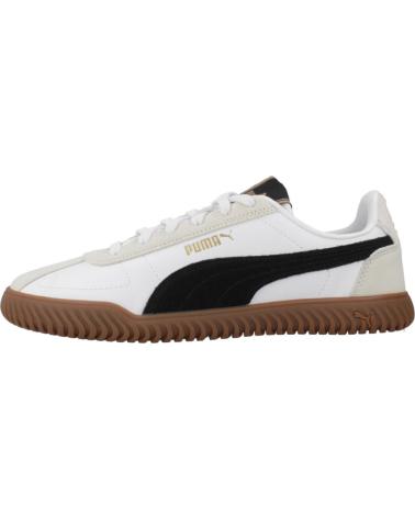 PUMA CLUB KAYZER OG - TÊNIS CASUAL BRANCO COM FAIXA PRETA E SOLA DE BORRACHA WHITE