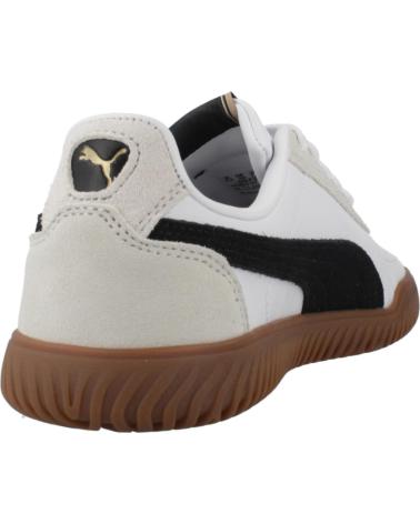 PUMA CLUB KAYZER OG - TÊNIS CASUAL BRANCO COM FAIXA PRETA E SOLA DE BORRACHA WHITE