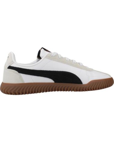 PUMA CLUB KAYZER OG - TÊNIS CASUAL BRANCO COM FAIXA PRETA E SOLA DE BORRACHA WHITE