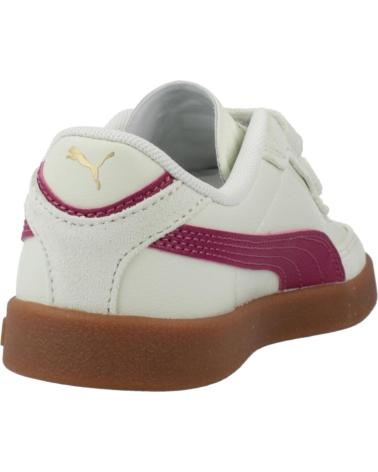 PUMA CLUB II ERA V PS - OFF-WHITE & FUCHSIA SNEAKERS WITH HOOK-AND-LOOP CLOSURE BLUE
