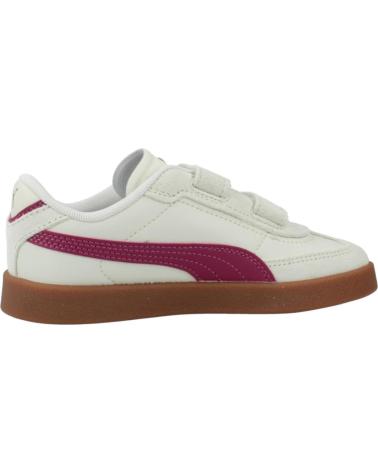 PUMA CLUB II ERA V PS - OFF-WHITE & FUCHSIA SNEAKERS WITH HOOK-AND-LOOP CLOSURE BLUE