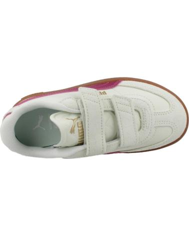 PUMA CLUB II ERA V PS - OFF-WHITE & FUCHSIA SNEAKERS WITH HOOK-AND-LOOP CLOSURE BLUE