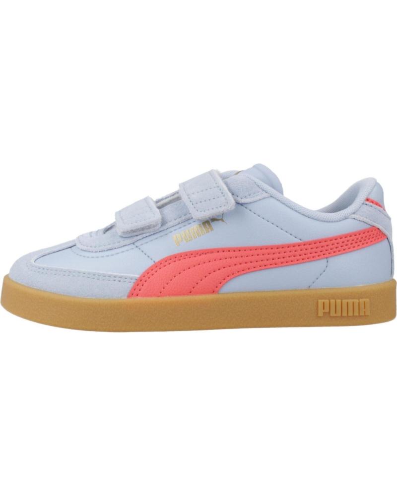 PUMA CLUB II ERA V PS - TÊNIS CASUAIS INFANTIS COM VELCRO, AZUL BLUE