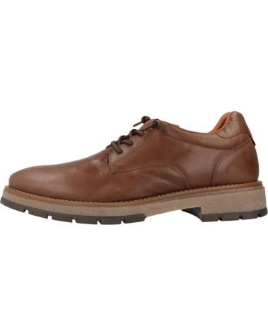 CETTI C1335 OLD RUSTIK LACE-UP SHOES IN BROWN LEATHER CUERO