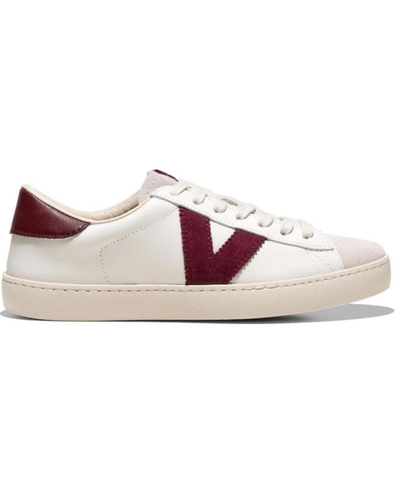 VICTORIA BERLIN SNEAKERS IN BORDEAUX RED SUEDE LEATHER ROJO