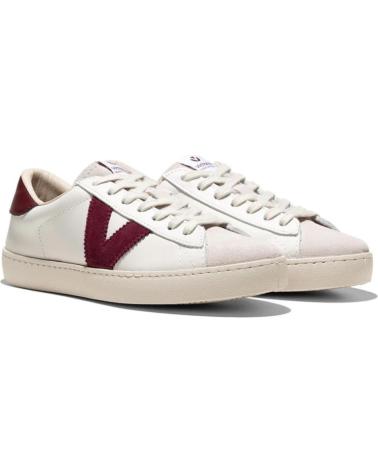 VICTORIA BERLIN SNEAKERS IN BORDEAUX RED SUEDE LEATHER ROJO