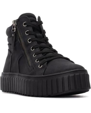 REFRESH BOTINES SNEAKER NEGROS 172891 CON PLATAFORMA Y CREMALLERA LATERAL NEGRO