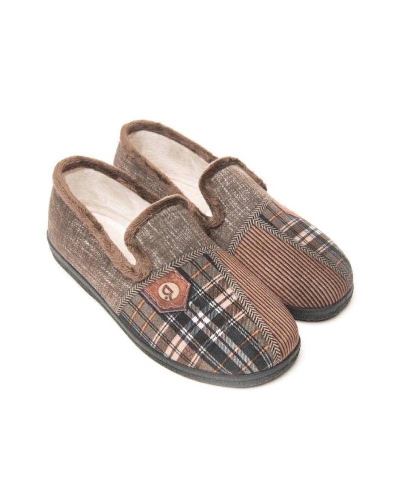 Calzado de casa de Hombre ROAL - ZAPATILLAS PATCHWORK MARRON