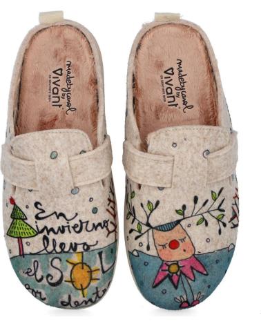 Calzado de casa de Mujer VIVANT AR-C-222155 ZAPATILLAS DE CASA M BEIG