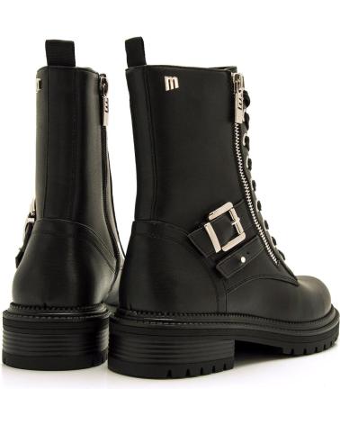 STIVALI MILITARI MTNG 54774 NERI CON CERNIERA E FIBBIA NEGRO