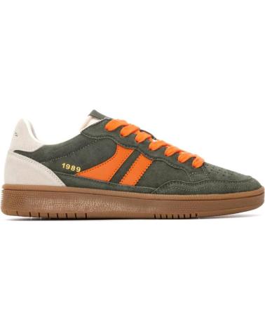 TEDDY SMITH 120310 KHAKI SNEAKERS WITH ORANGE LACES KAKI