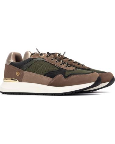 Zapatillas-casual-para-mujer-XTI-DEPORTIVO XTI MODELO 144206 SNEAKERS KAKI COMBINADO-KAKI