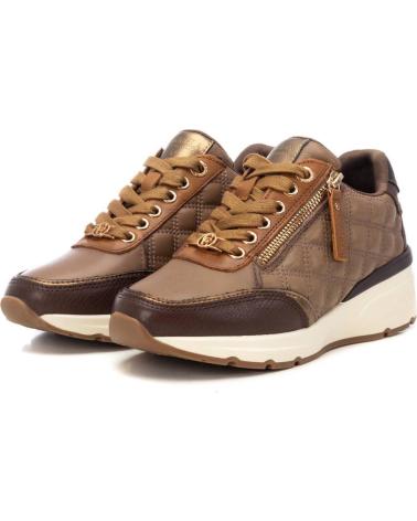 CARMELA 161954 BROWN CASUAL SNEAKERS WITH DECORATIVE ZIPPER MARRON