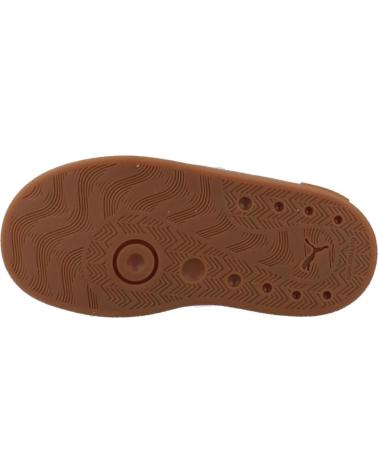 ZAPATILLAS PUMA 169252 BLANCAS CON FRANJA AZUL Y SUELA CARAMELO WHITE