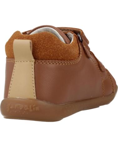 GARVALÍN STIVALETTI RESPECTUOSOS 251309 MARRONE SABBIA CON ORSO E DOPPIO VELCRO ARENA