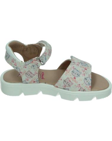 SANDALIAS GARVALIN 212326 BLANCAS CON ESTAMPADO BLANCO