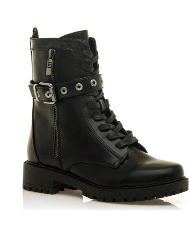 STIVALI STILE MILITARE MTNG 54771 NERI CON FIBBIE NEGRO