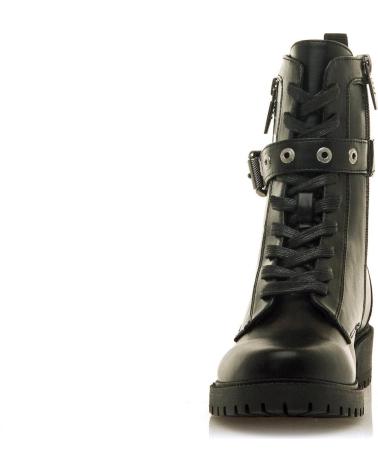 STIVALI STILE MILITARE MTNG 54771 NERI CON FIBBIE NEGRO