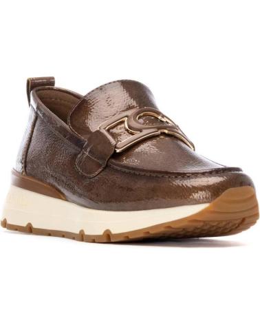 CARMELA MOKASSINS 162518 LACKLEDER TAUPE MIT PLATEAU TAUPE