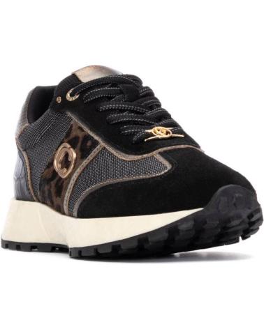 CARMELA TRAINERS 162702 ANIMAL PRINT BLACK NEGRO