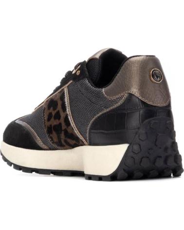 CARMELA TRAINERS 162702 ANIMAL PRINT BLACK NEGRO