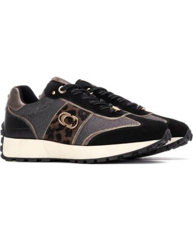 CARMELA TRAINERS 162702 ANIMAL PRINT BLACK NEGRO