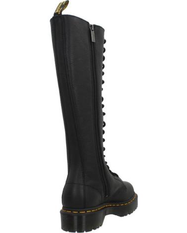 DR. MARTENS 1B60 BEX SCHWARZ BLACK HOHE STIEFEL - 20 ÖSEN UND PLATEAU BLACK