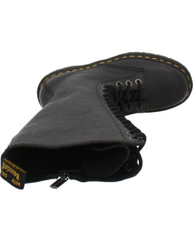 DR. MARTENS 1B60 BEX SCHWARZ BLACK HOHE STIEFEL - 20 ÖSEN UND PLATEAU BLACK
