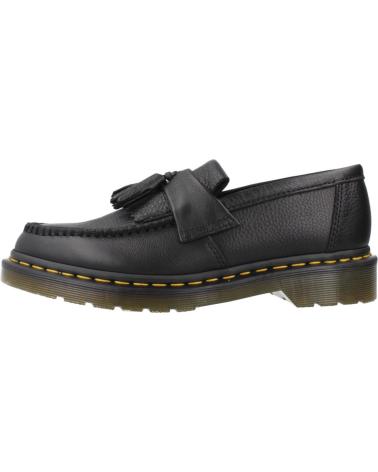 DR. MARTENS ADRIAN BLACK LEATHER TASSEL LOAFERS BLACK