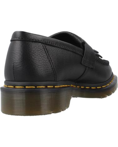 DR. MARTENS ADRIAN BLACK LEATHER TASSEL LOAFERS BLACK