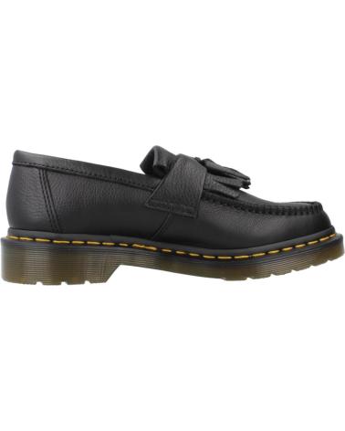 DR. MARTENS ADRIAN BLACK LEATHER TASSEL LOAFERS BLACK