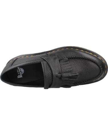 DR. MARTENS ADRIAN BLACK LEATHER TASSEL LOAFERS BLACK