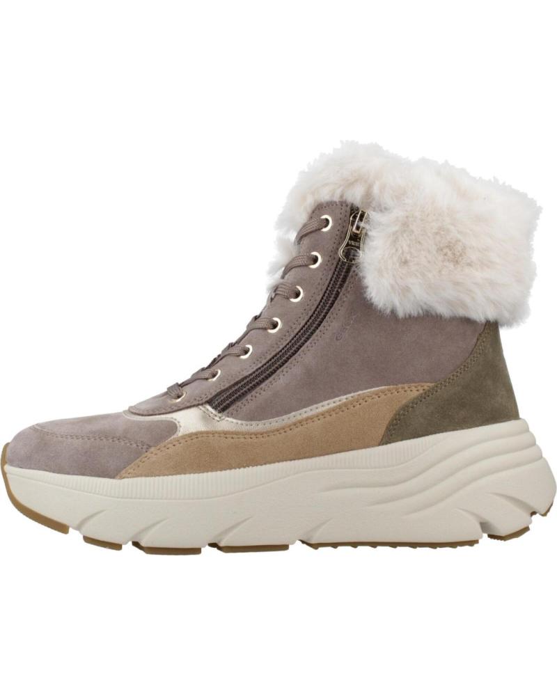 STIVALETTO GEOX D DIAMANTA CQ65P PELLE E PELLICCIA SINTETICA MARRONE CQ65P