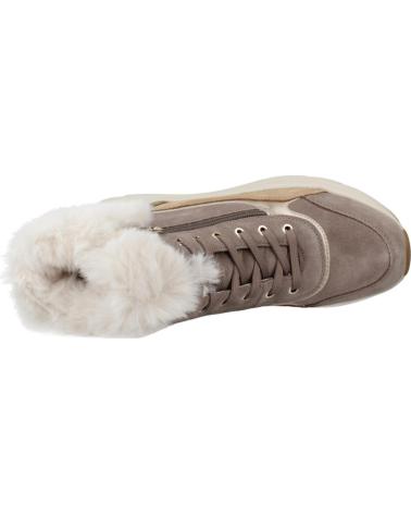 STIVALETTO GEOX D DIAMANTA CQ65P PELLE E PELLICCIA SINTETICA MARRONE CQ65P