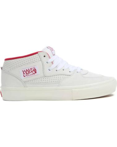 VANS HALF CAB VINTAGE SPORT SKATE-SCHUHE WEISS ROT