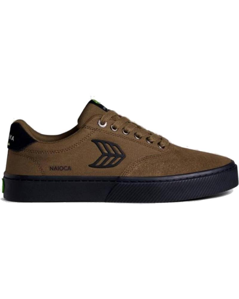 CARIUMA NAIOCA PRO SNEAKER KHAKI WILDLEDER & CANVAS MIT SCHWARZEM LOGO