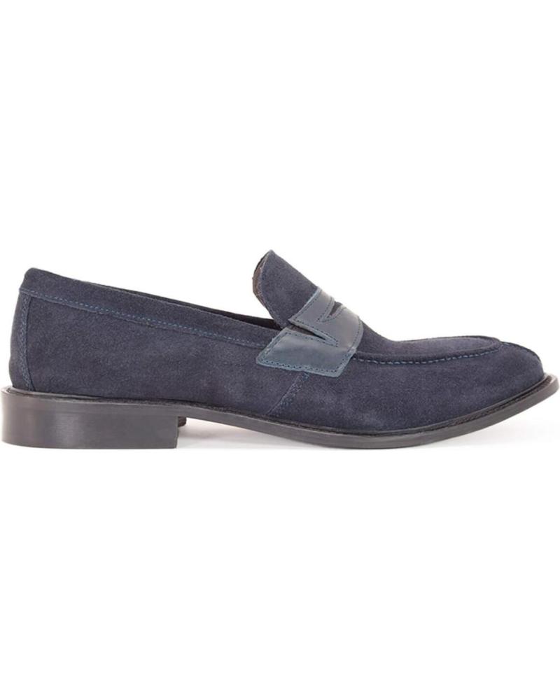 DUCA DI MORRONE ANTONIO CAM BLUE - MARINEBLAUE LEDER LOAFER BLUE