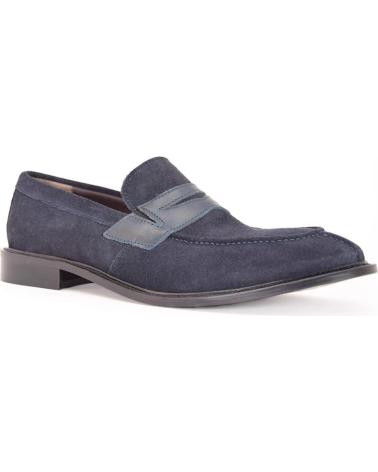 DUCA DI MORRONE ANTONIO CAM BLUE - MARINEBLAUE LEDER LOAFER BLUE