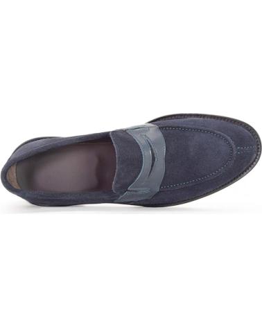 DUCA DI MORRONE ANTONIO CAM BLUE - MARINEBLAUE LEDER LOAFER BLUE
