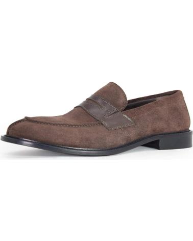 MOCASSINI IN CAMOSCIO MARRONE DUCA DI MORRONE ANTONIO-CAM BROWN