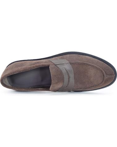 MOCASSINI IN CAMOSCIO MARRONE DUCA DI MORRONE ANTONIO-CAM BROWN