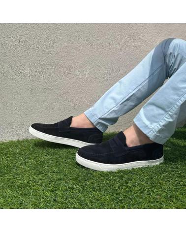 DUCA DI MORRONE ENEA-CAM BLEU MOCASSINS BLUE