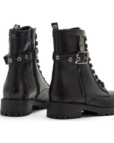 STIVALI STILE MILITARE MTNG 54771 NERI CON FIBBIE NEGRO